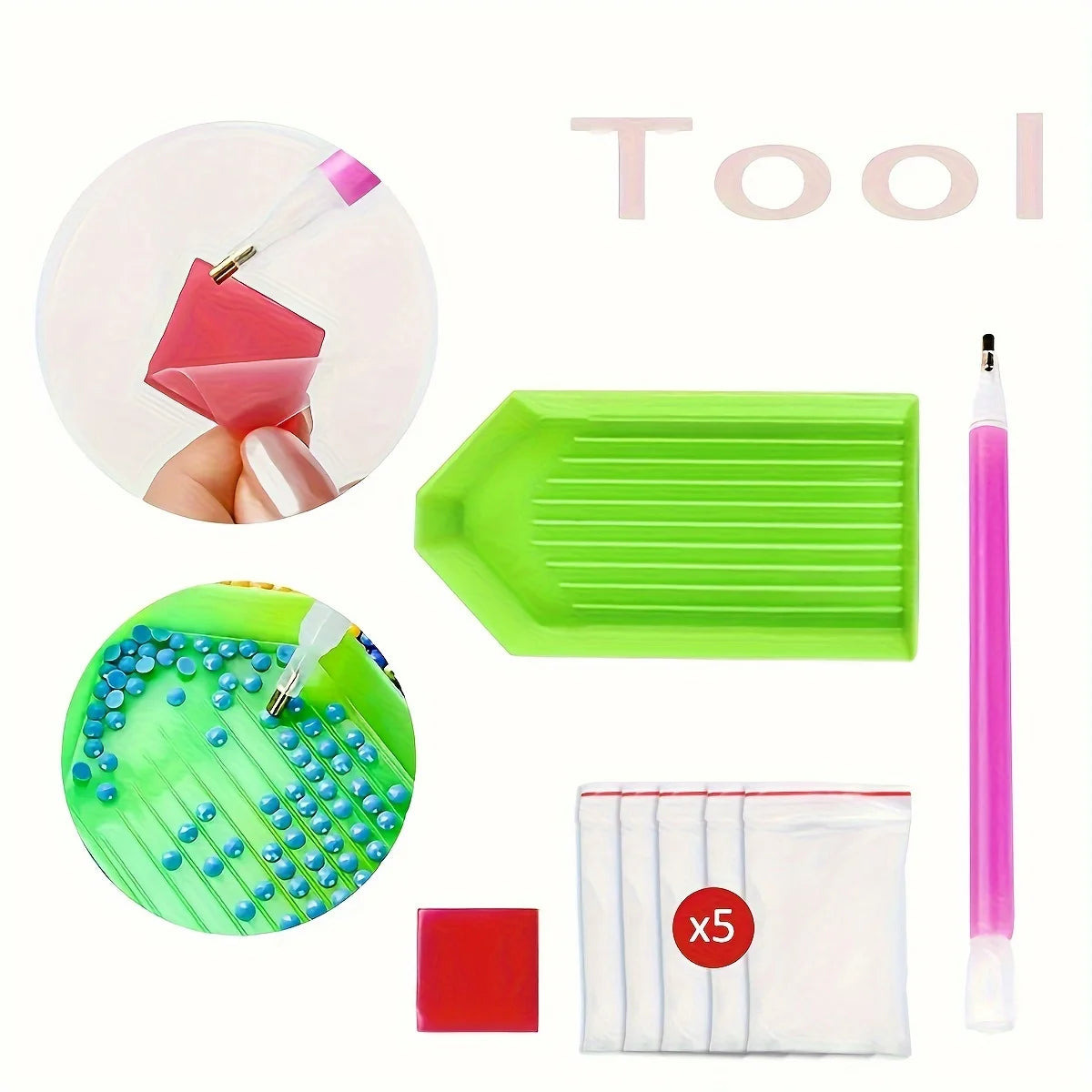 1 stuk JOZYSH 5D Diamond Painting Kit, Kleur Kameleon Dierenthema, Acryl (PMMA) Volledige Boor Rond Vierkant DIY Knutselwerk, Handgemaakt