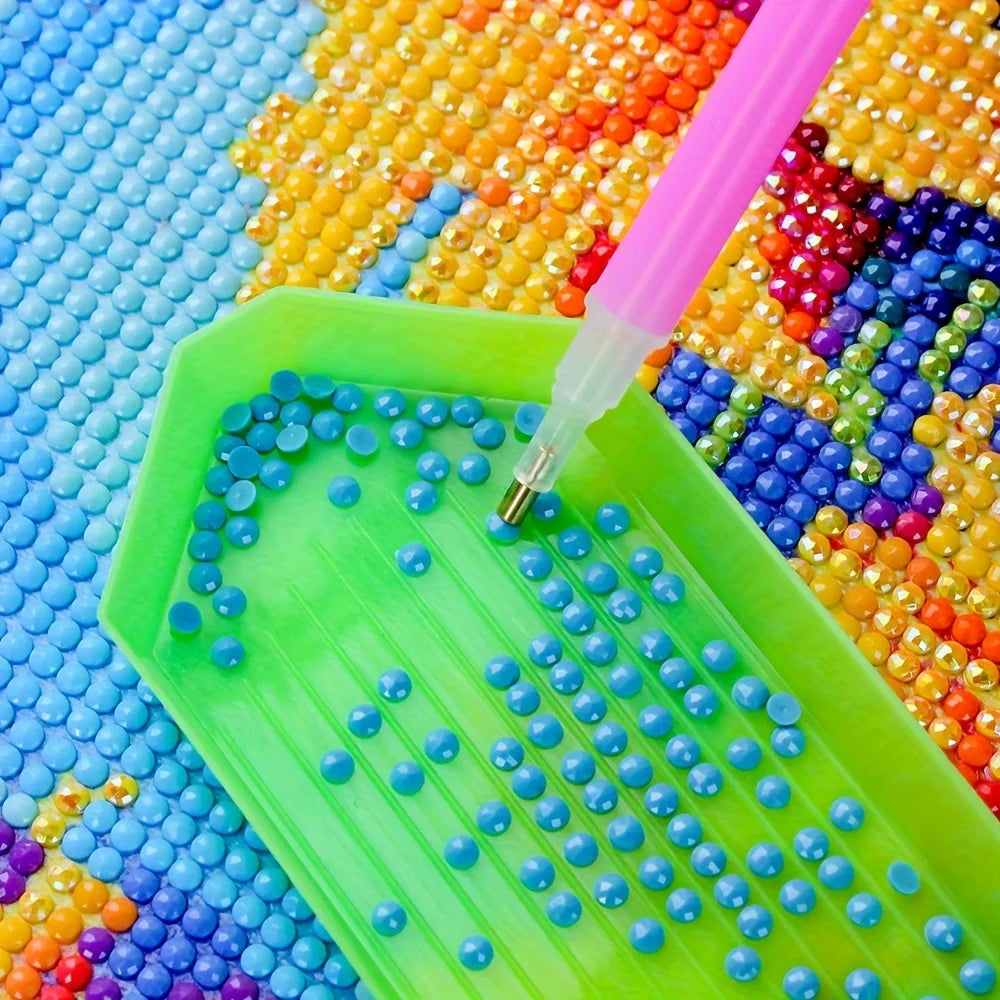 1 stuk JOZYSH 5D Diamond Painting Kit, Kleur Kameleon Dierenthema, Acryl (PMMA) Volledige Boor Rond Vierkant DIY Knutselwerk, Handgemaakt