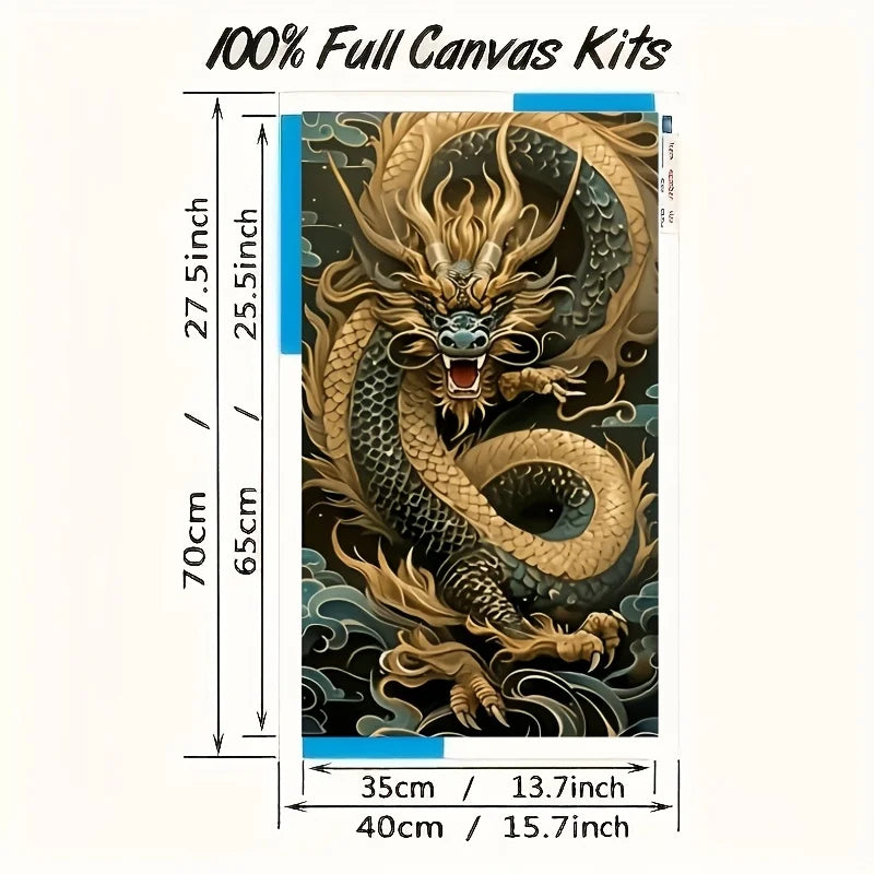 1 stuk DIY populaire grote maat 40 * 70 cm / 15,7 * 27,5 inch volwassen beginners diamantschilderset, thema Wolken Zee Gouden Schalen, Kerstmis